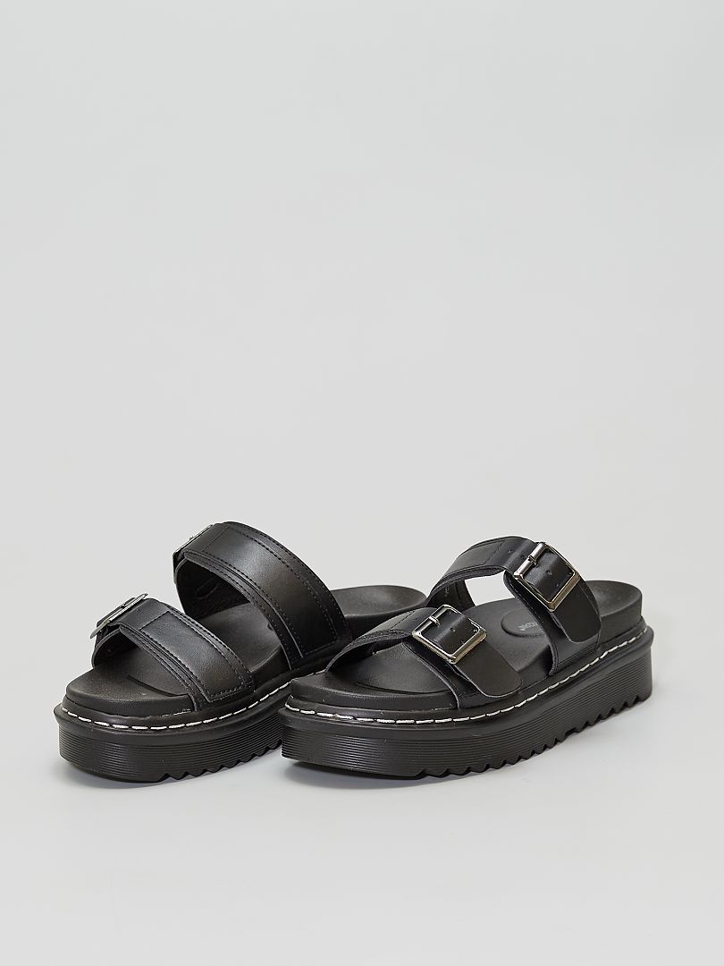 Chinelas Sola Grossa Preto Kiabi