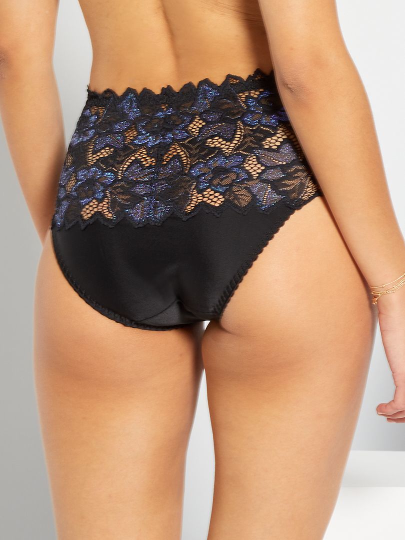 Cuecas Para Mulher Sans Complexe Preto Azul Kiabi 18 00