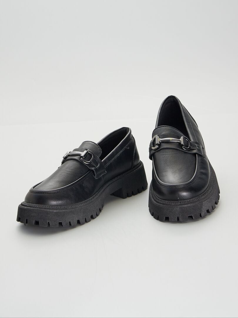 Mocassins Sola Grossa Preto Kiabi