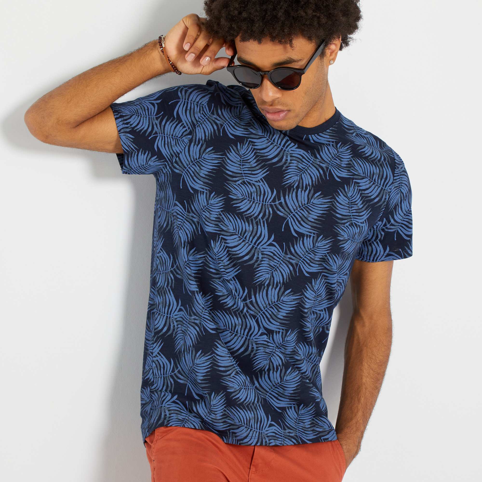 T shirt estampada Homem do S até XXL AZUL Kiabi 6 00