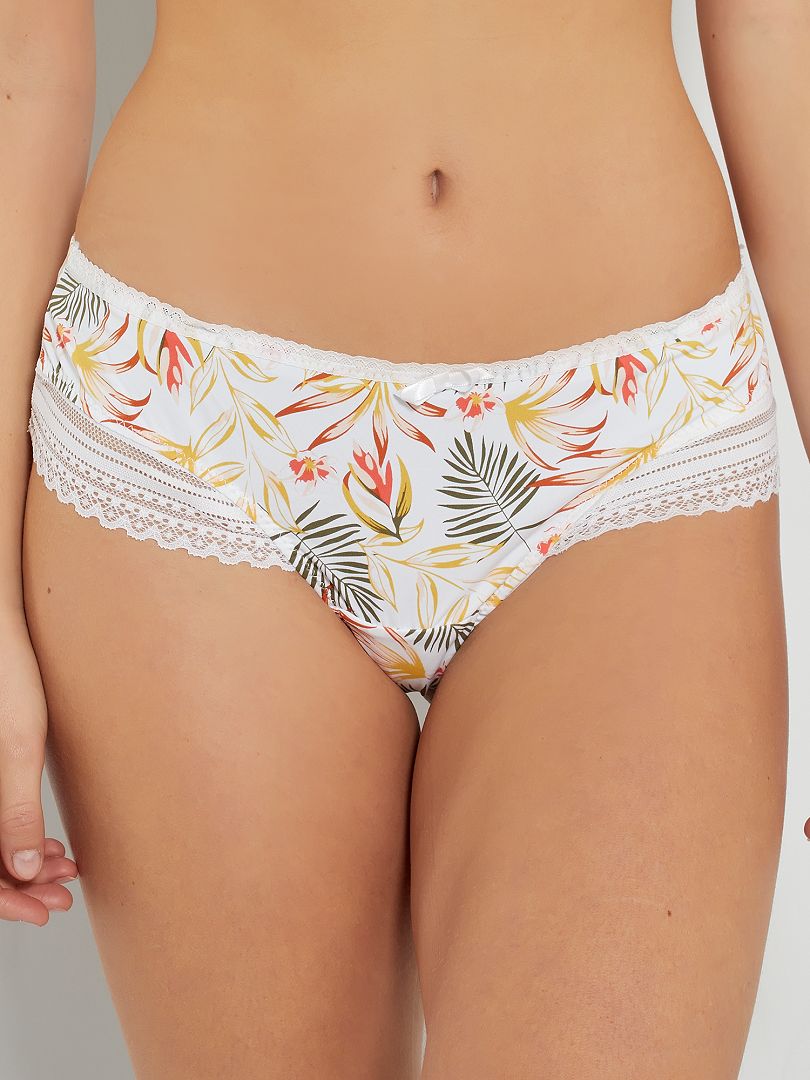 Tanga Envie De Lingerie BRANCO Kiabi 7 00