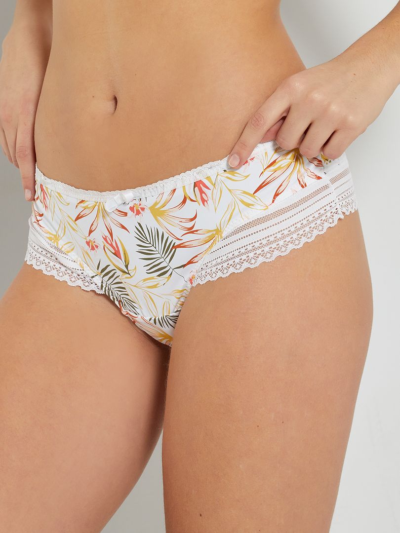 Tanga Envie De Lingerie BRANCO Kiabi 7 00