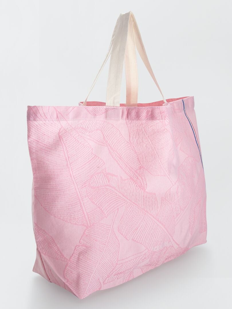 Tote Bag De Formato Grande Les Tissages De Charlieu ROSA Kiabi