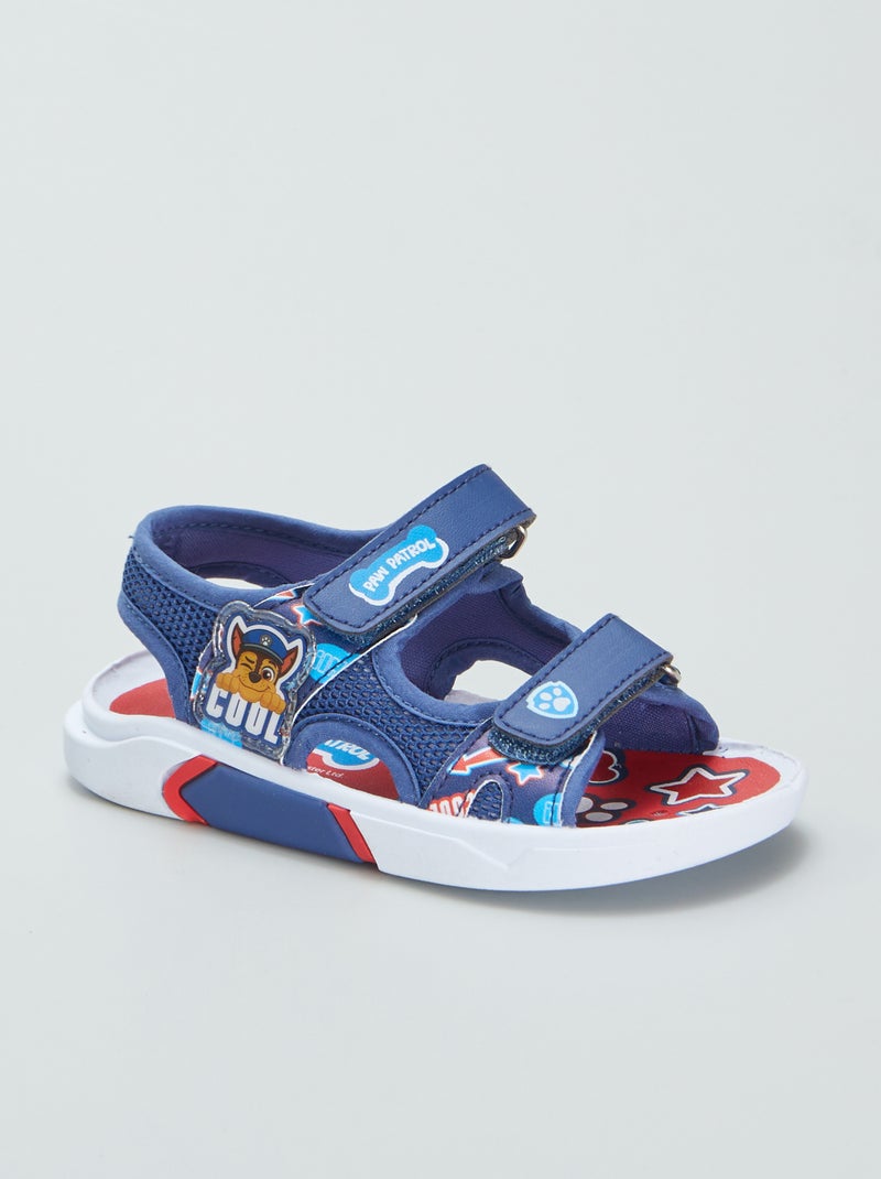 - Sandálias com tira de velcro 'Patrulha Pata' Azul - Kiabi