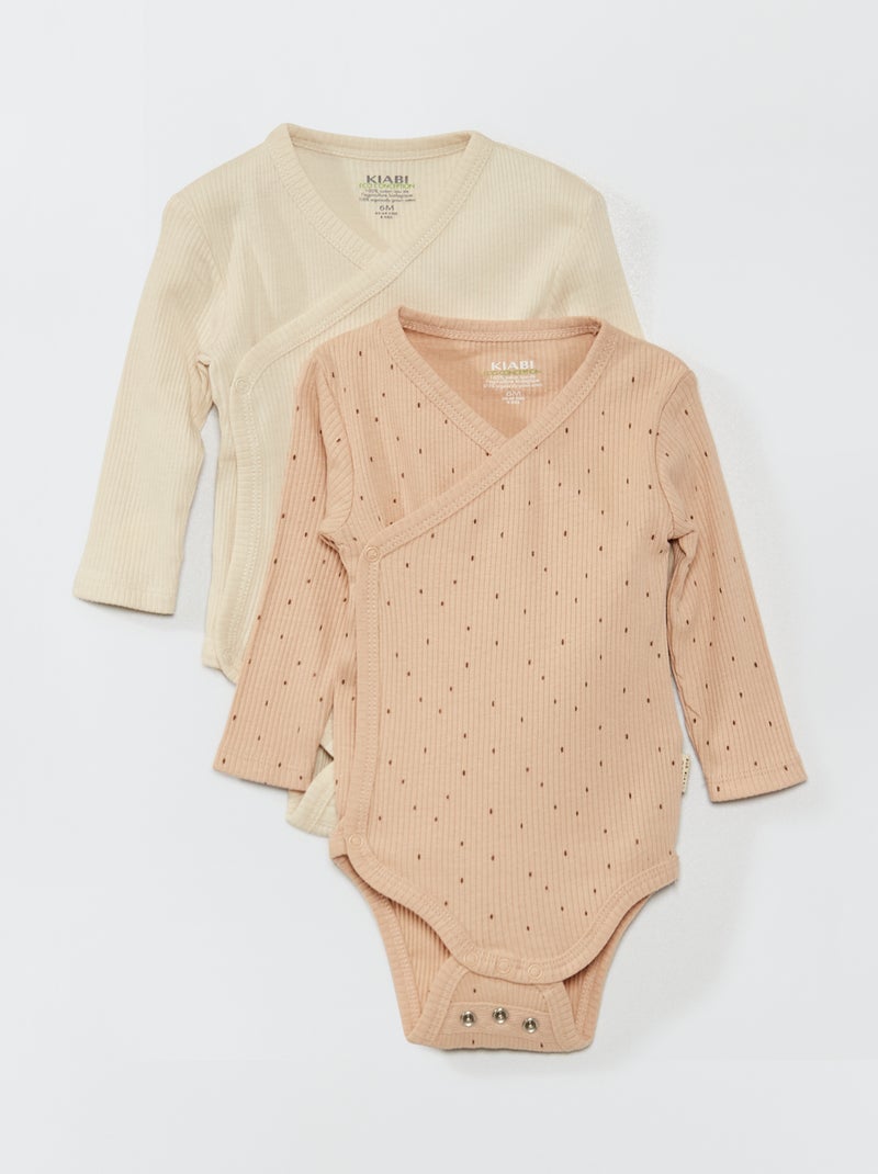 2 babygros evolutivos BEGE - Kiabi