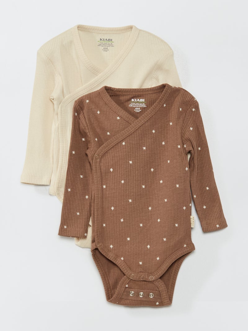 2 babygros evolutivos MARROM - Kiabi
