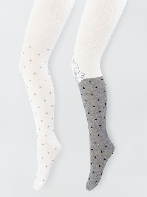 2 pares de collants quentes 'Pan-pan' - Kiabi