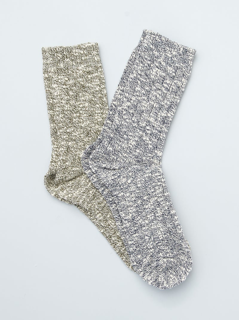 2 pares de meias BEGE - Kiabi