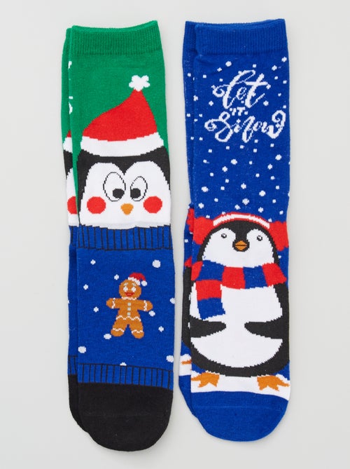 2 pares de meias 'Natal' - Kiabi