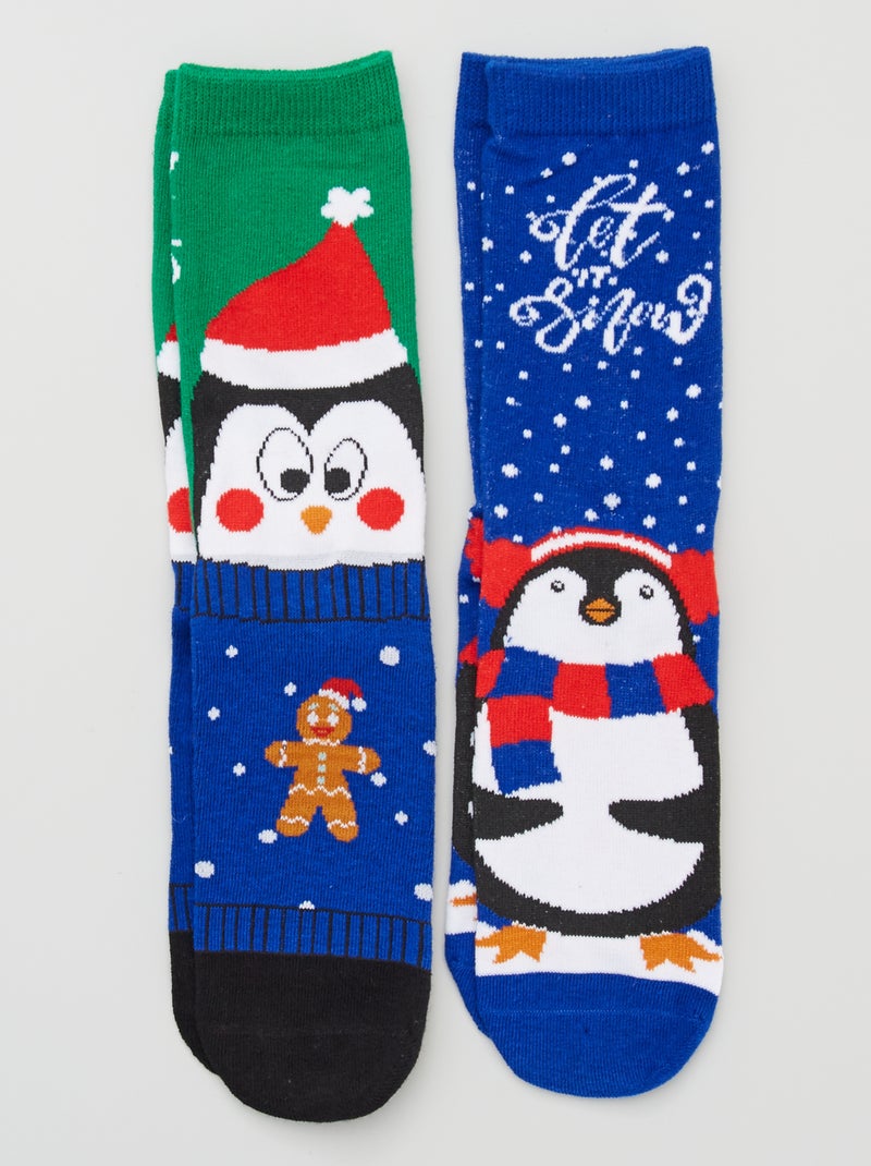 2 pares de meias 'Natal' BEGE - Kiabi