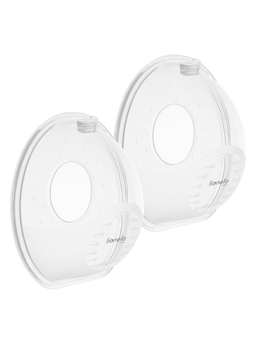 2 x Conchas recolhedoras de leite LIONELO Milky Simple 2 x 60 ml - Discreto - Mãos livres - Sem BPA - Kiabi