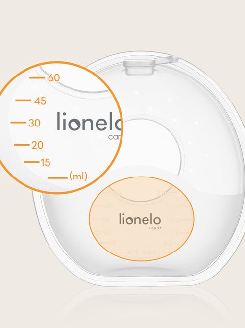 2 x Conchas recolhedoras de leite LIONELO Milky Simple 2 x 60 ml - Discreto - Mãos livres - Sem BPA - Kiabi