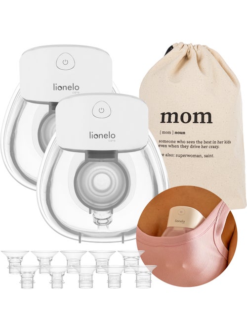 2 x Extrator de leite mãos livres LIONELO Fidi Free Lumi - Lâmpada - 80ml - 6 Tamanhos - 3h sem fios - Kiabi 2 x Extrator de leite mãos livres LIONELO Fidi Free Lumi - Lâmpada - 80ml - 6 Tamanhos - 3h sem fios - Kiabi