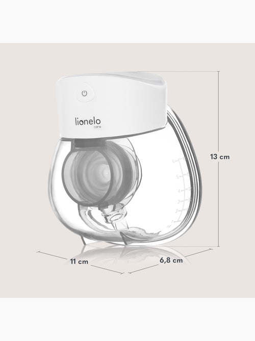 2 x Extrator de leite mãos livres LIONELO Fidi Free Lumi - Lâmpada - 80ml - 6 Tamanhos - 3h sem fios - Kiabi 2 x Extrator de leite mãos livres LIONELO Fidi Free Lumi - Lâmpada - 80ml - 6 Tamanhos - 3h sem fios - Kiabi