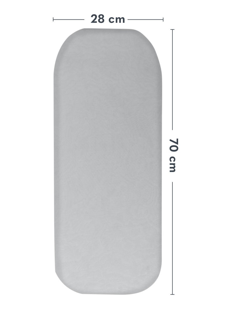 2 x Lençóis de bambu para alcofa – LIONELO – Universais – 70 x 30 cm Cinza-branco - Kiabi