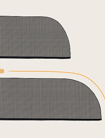 2 x Para-sol para carro 65x100 cm LIONELO – Cobre 100% da janela – Universal – Proteção UV