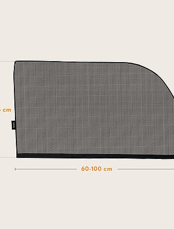 2 x Para-sol para carro 65x100 cm LIONELO – Cobre 100% da janela – Universal – Proteção UV