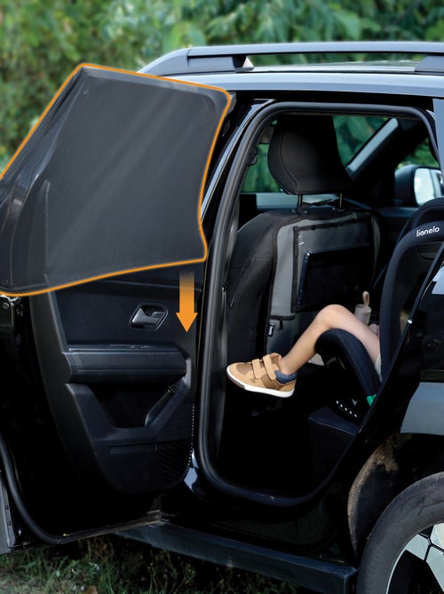 2 x Para-sol para carro 65x100 cm LIONELO – Cobre 100% da janela – Universal – Proteção UV - Kiabi