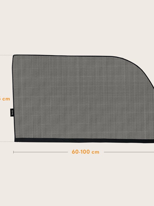 2 x Para-sol para carro 65x100 cm LIONELO – Cobre 100% da janela – Universal – Proteção UV - Kiabi