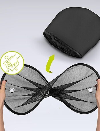 2 x Protetores solares para carro 44 x 38 cm – LIONELO – Universais para crianças – Proteção UV