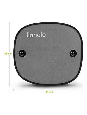 2 x Protetores solares para carro 44 x 38 cm – LIONELO – Universais para crianças – Proteção UV