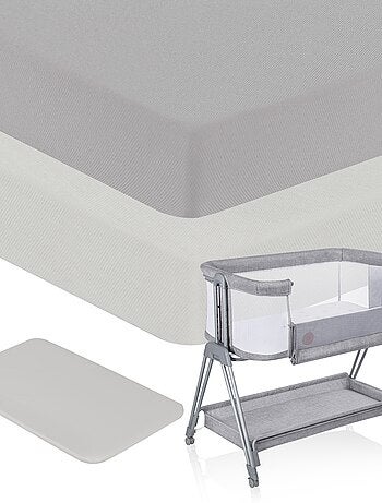 2x Lençol de Baixo em Bambu LIONELO - Berço e Co-Sleeping - 80x40 cm - Universal