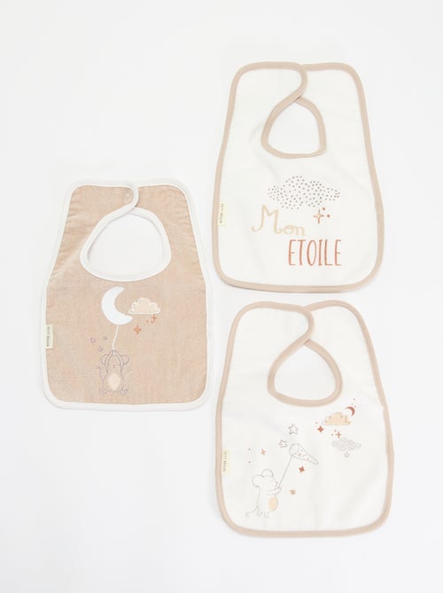 3 babadores estampados - Kiabi 3 babadores estampados - Kiabi