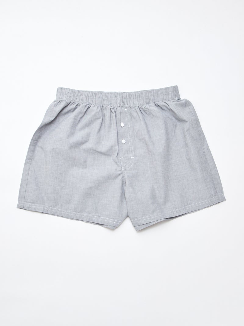 3 boxers Cinza - Kiabi