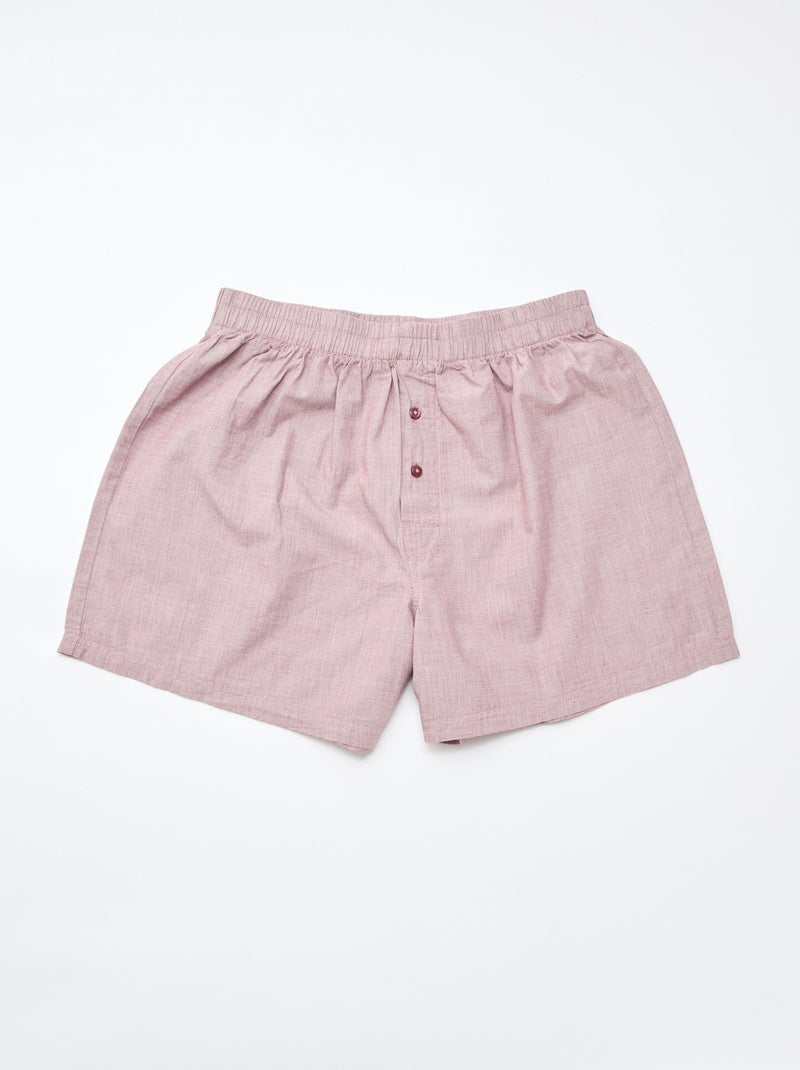 3 boxers Vermelho - Kiabi