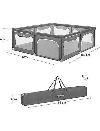 3-in-1 reisbedje LIONELO Alice – Ultralicht – Babybedje – Box – Matras van 3 cm – Tas inbegrepen