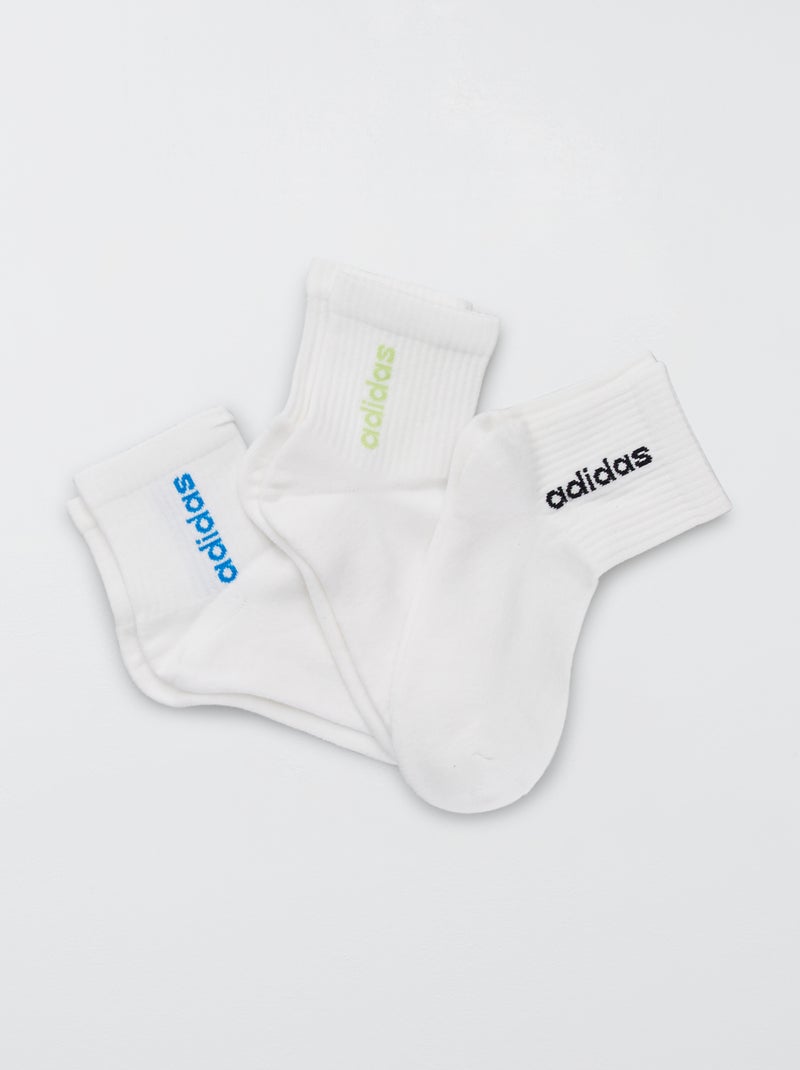 3 pares de meias 'Adidas' Branco - Kiabi