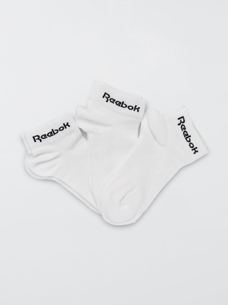 3 pares de meias curtas 'Reebok' Branco - Kiabi