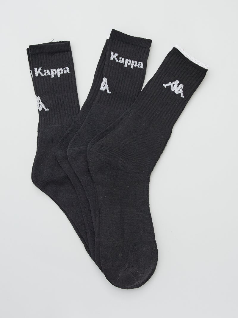 3 pares de meias 'Kappa' Preto - Kiabi