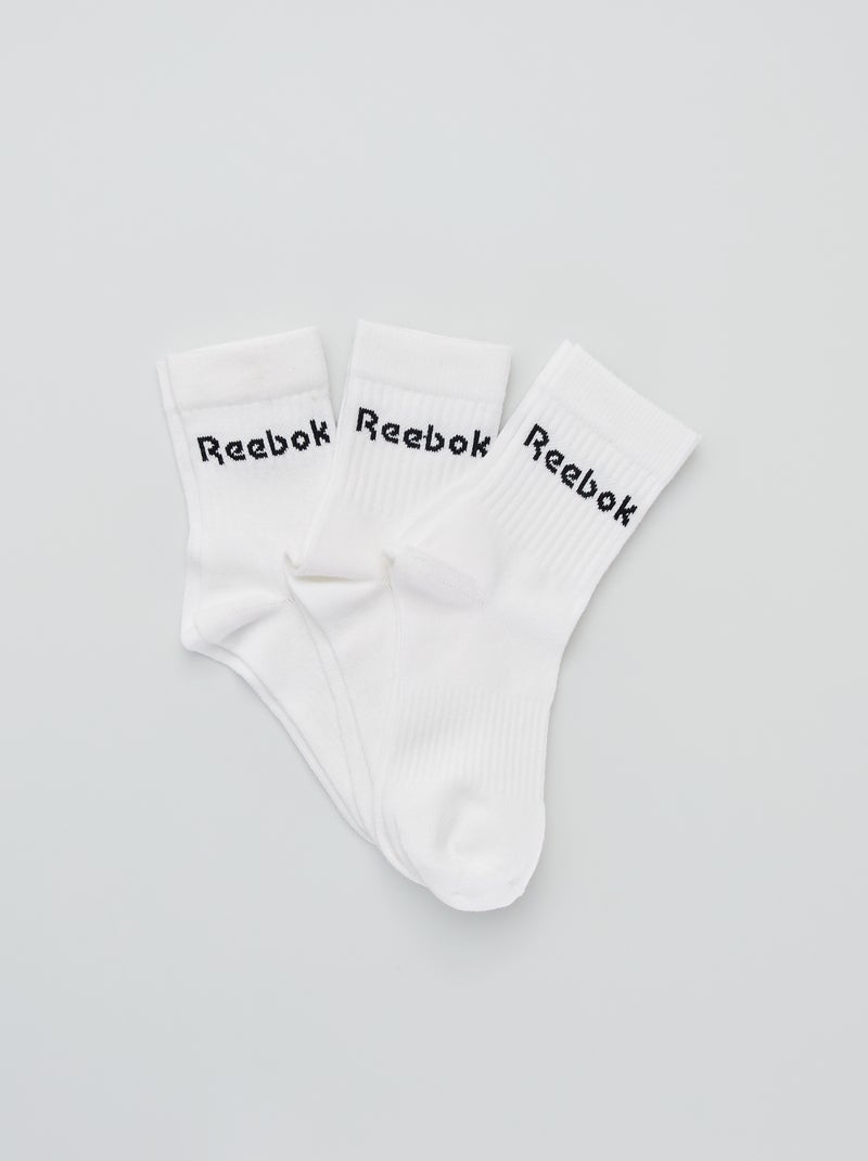 3 pares de meias 'Reebok' Branco - Kiabi