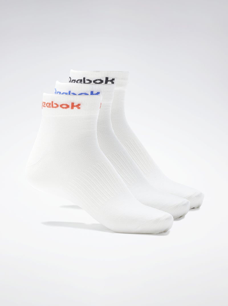 3 pares de meias 'Reebok' Branco - Kiabi