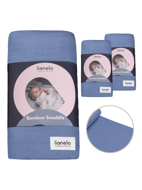 3 x fraldas de bebé de algodão e bambu natural LIONELO – 120 x 120 cm - Kiabi 3 x fraldas de bebé de algodão e bambu natural LIONELO – 120 x 120 cm - Kiabi