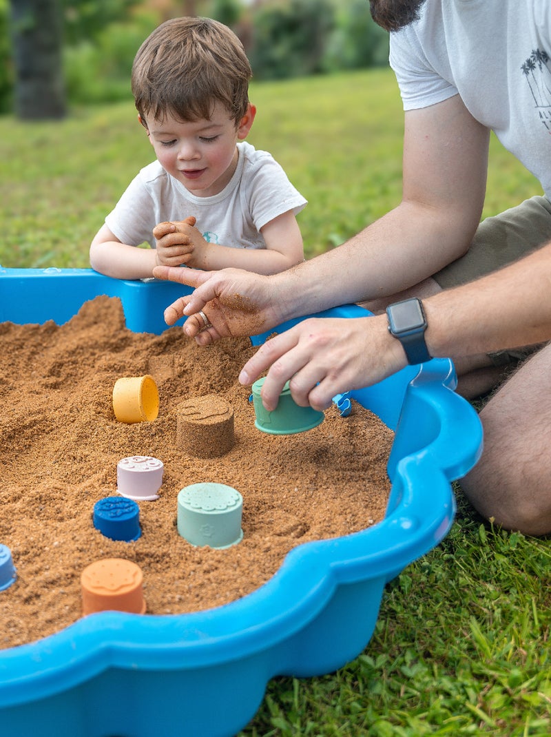 4 copos de banho empilháveis BRANCO - Kiabi