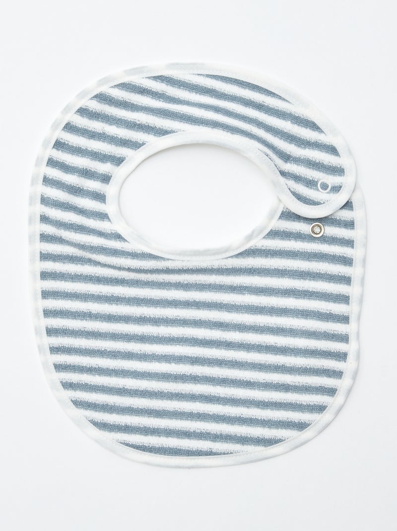 5 babetes com estampados divertidos com fecho de pressão AZUL - Kiabi