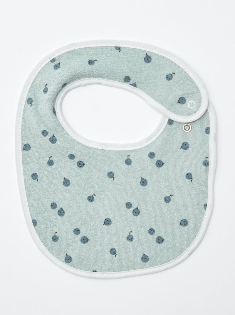 5 babetes com estampados divertidos com fecho de pressão AZUL - Kiabi