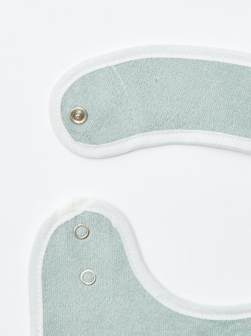 5 babetes com estampados divertidos com fecho de pressão AZUL - Kiabi