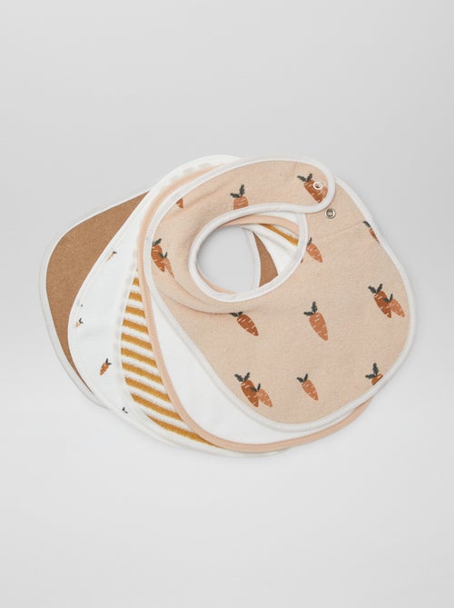 5 babetes com estampados divertidos com fecho de pressão - Kiabi