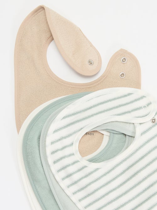 5 babetes com estampados divertidos com fecho de pressão - Kiabi