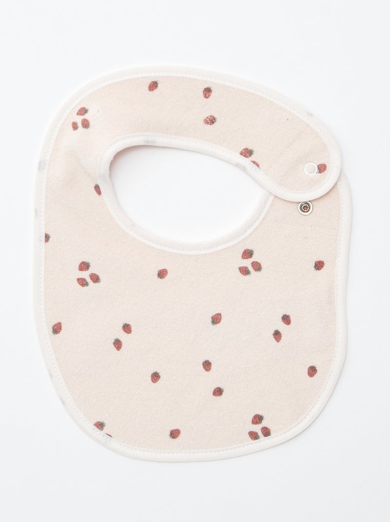 5 babetes com estampados divertidos com fecho de pressão ROSA - Kiabi