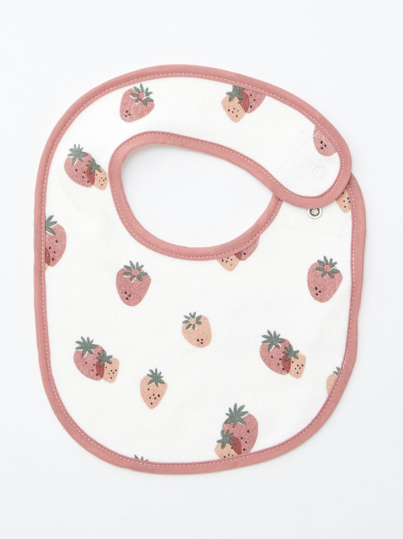 5 babetes com estampados divertidos com fecho de pressão ROSA - Kiabi