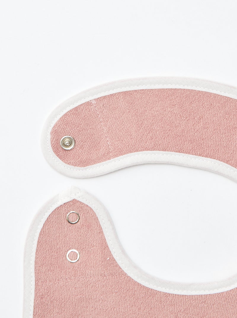 5 babetes com estampados divertidos com fecho de pressão ROSA - Kiabi