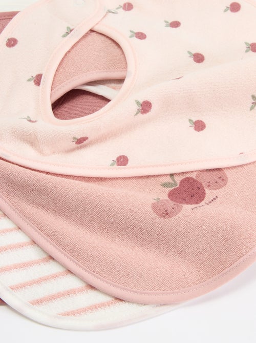 5 babetes com estampados divertidos com fecho de pressão - Kiabi 5 babetes com estampados divertidos com fecho de pressão - Kiabi