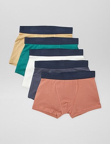 5 boxers lisos