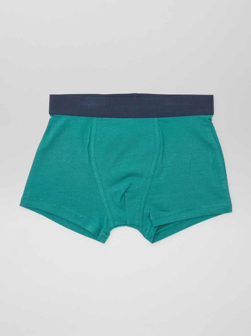 5 boxers lisos Branco - Kiabi