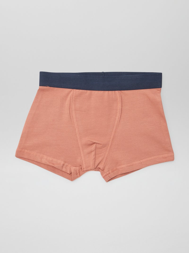 5 boxers lisos Branco - Kiabi