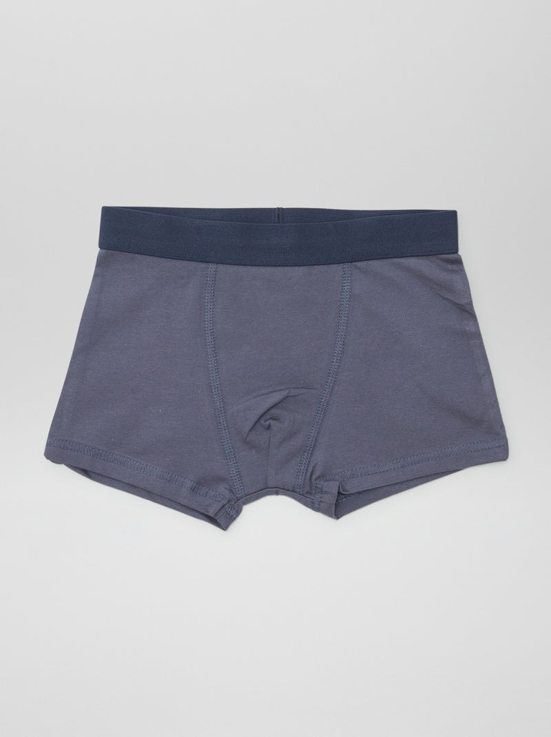 5 boxers lisos Branco - Kiabi